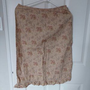 Jacob Annexe Chic Wild Floral Prairie Cotton French Style Skirt, Size 3/4